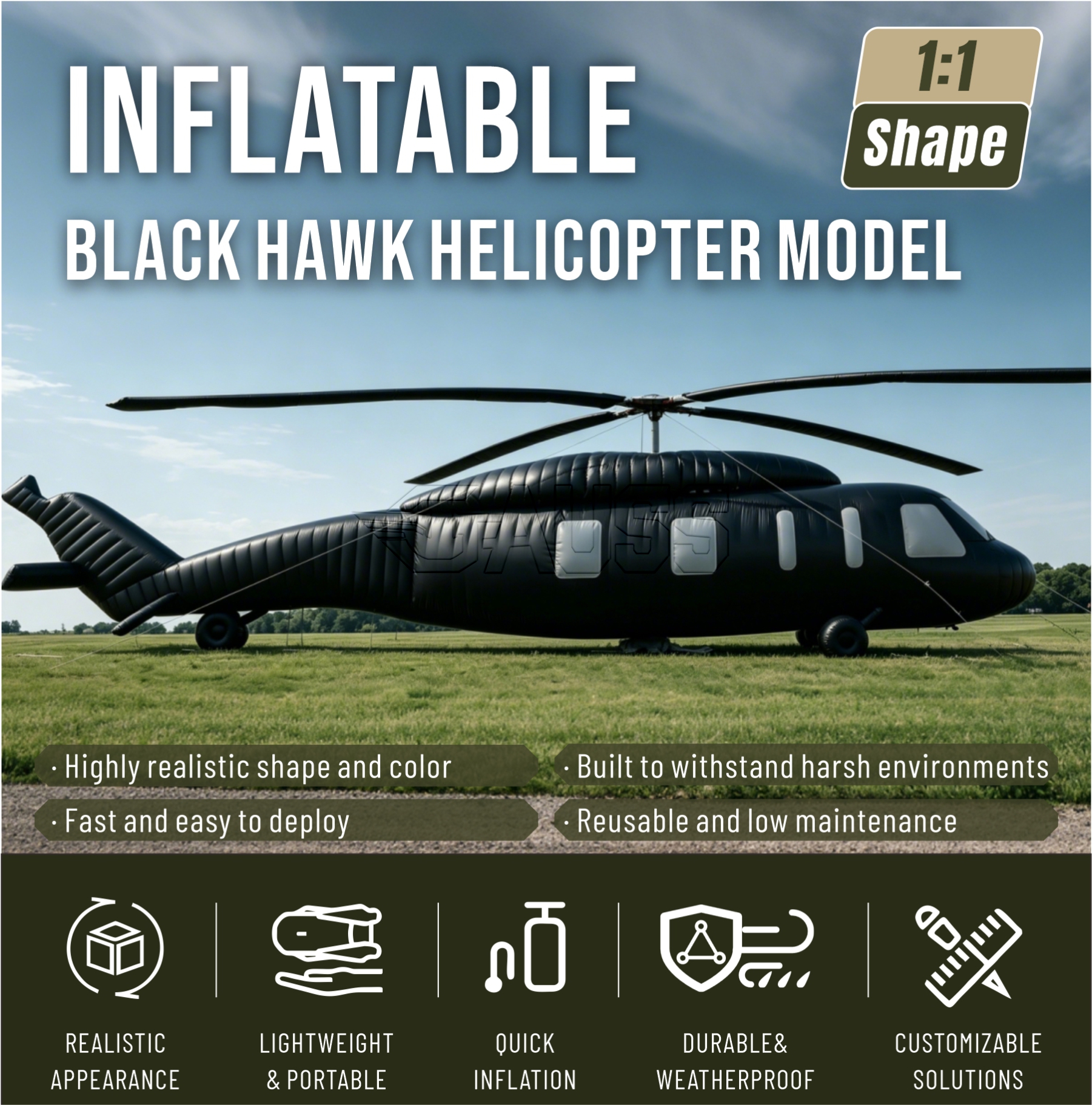 BW INFLATABLE HELICOPTER MODEL thumbnail