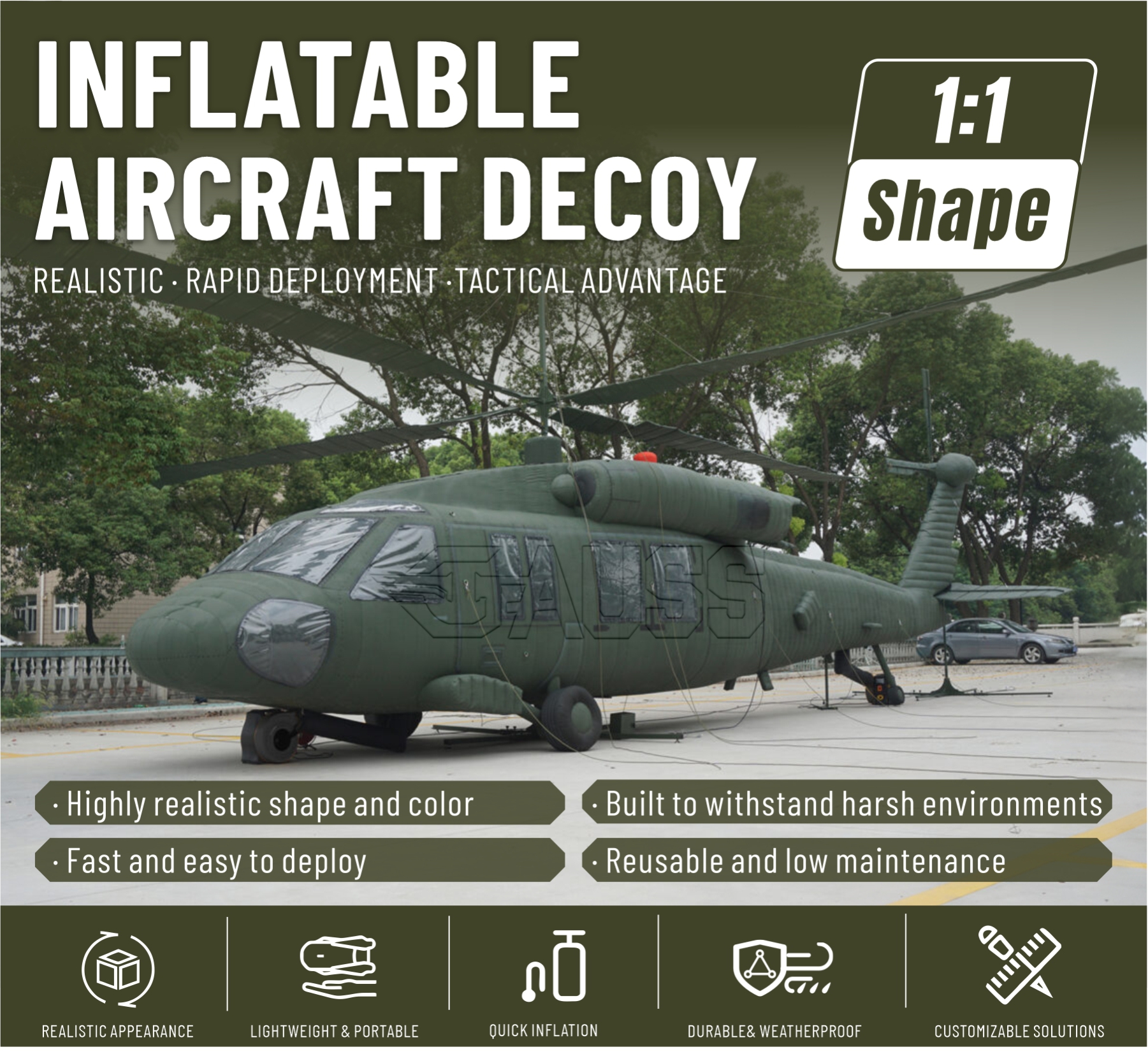 INFLATABLE CAMOUFLAGUE REPLICA thumbnail